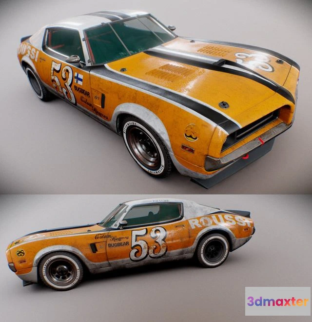 1531256 - PBR Game 3D Models - American WreckFest Car 3D Max