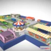 1531258 - PBR Game 3D Models - Amusement Park 1 3D Max