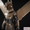 1531276 - PBR Game 3D Models - Anubis Guardian T Pose 3D Max