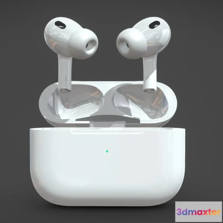 1531286 - PBR Game 3D Models - Apple Airpods Pro 2Nd Generation 3D Max