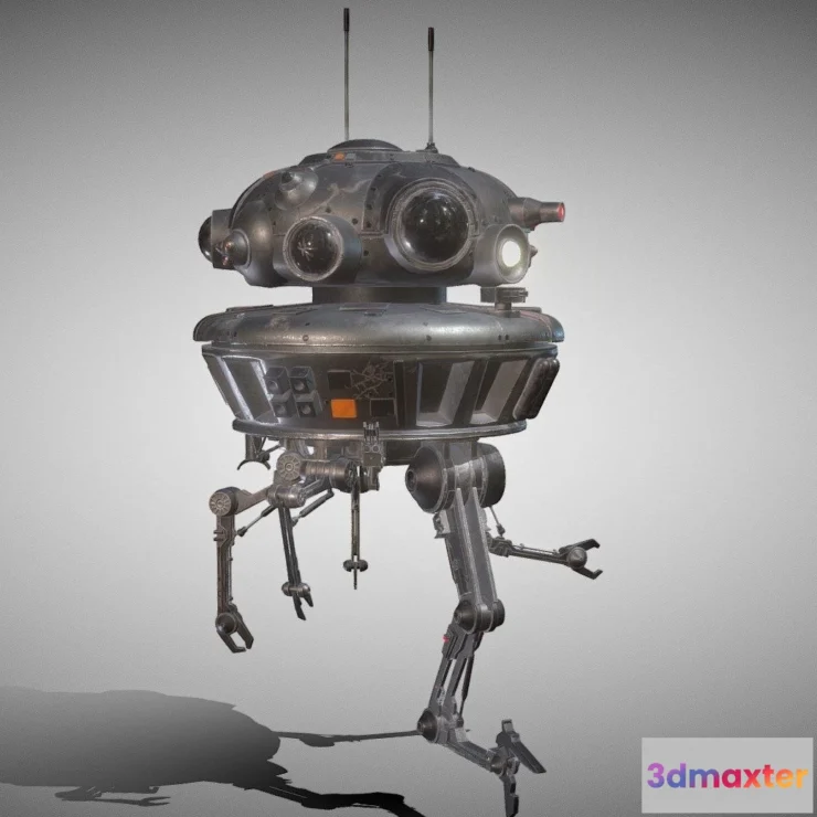 1531294 - PBR Game 3D Models - Arakyd Viper Probe Droid 3D Max