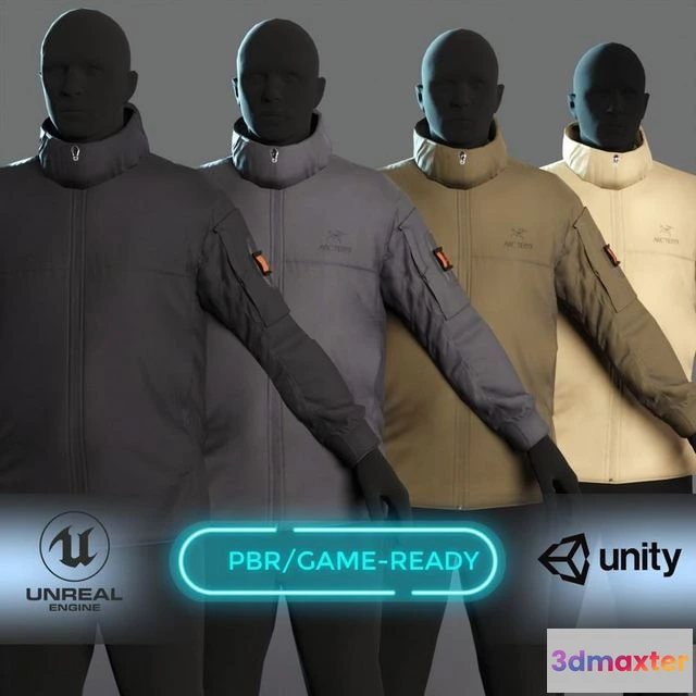 1531300 - PBR Game 3D Models - ARCTERYX LEAF 3D Max