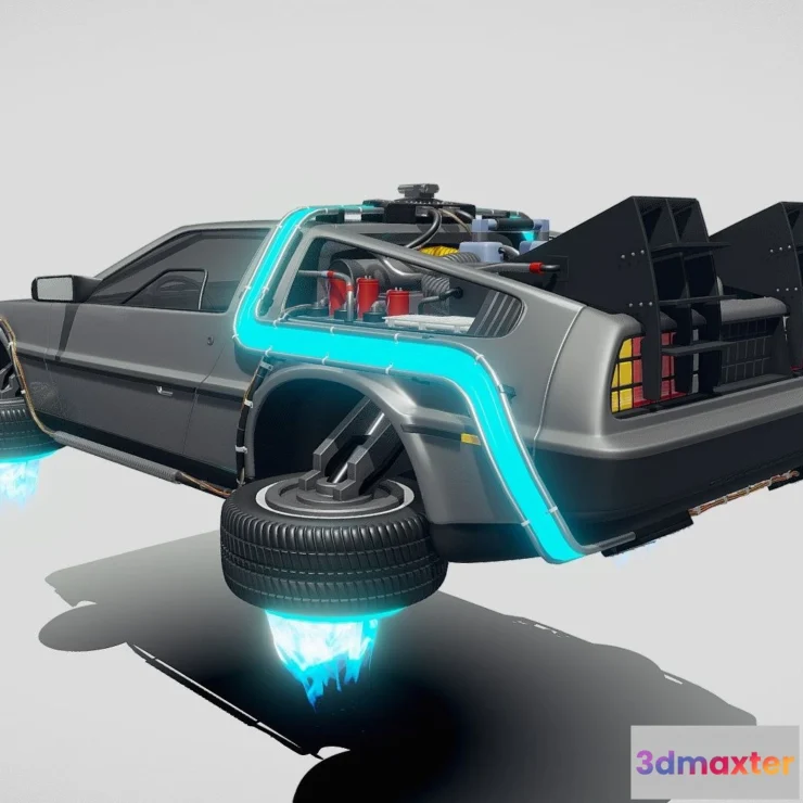 1531326 - PBR Game 3D Models - Back To The Future Delorean Episode 2 Future 3D Max