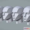 1531340 - PBR Game 3D Models - Basic Head Structure Building Blocks 3D Max