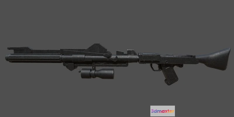 1531378 - PBR Game 3D Models - Blaster Rifle DC-15A 3D Max