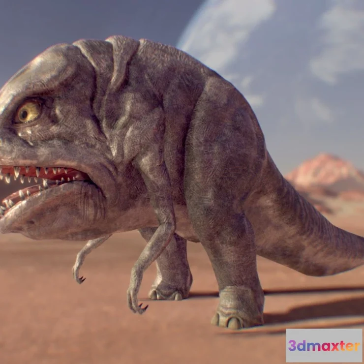 1531382 - PBR Game 3D Models - Blurrg From The Mandalorian 3D Max