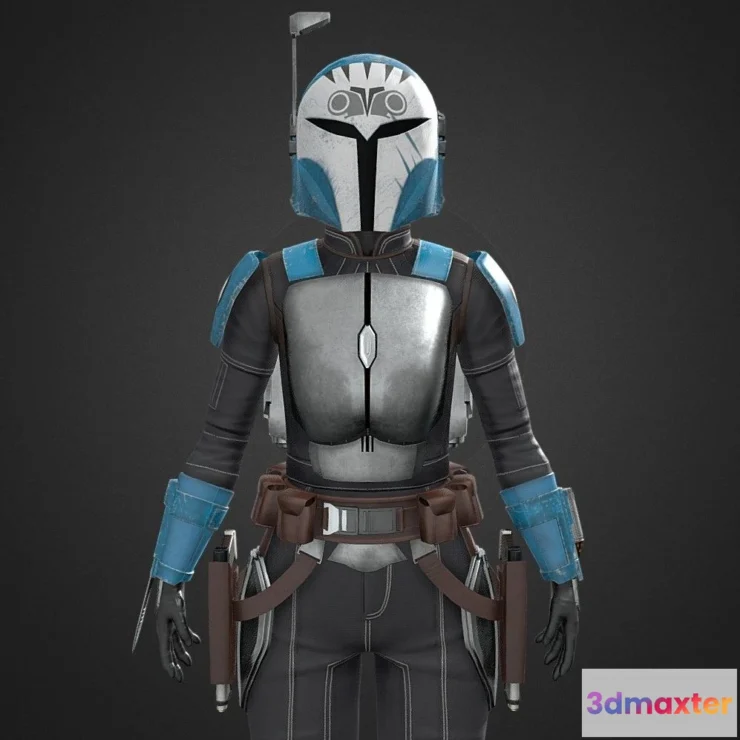 1531388 - PBR Game 3D Models - Bo Katan Kryze 3D Max