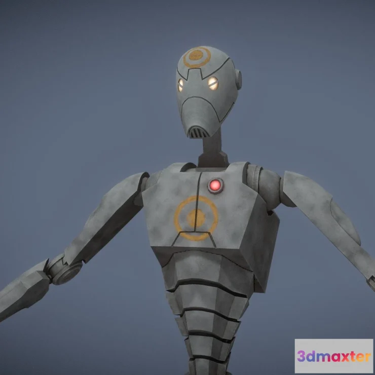 1531436 - PBR Game 3D Models - Bx Commando Training Droid Bad Batch Rig 3D Max