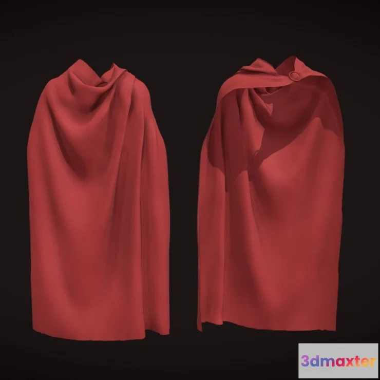 1531448 - PBR Game 3D Models - Cape Drapery 3D Max