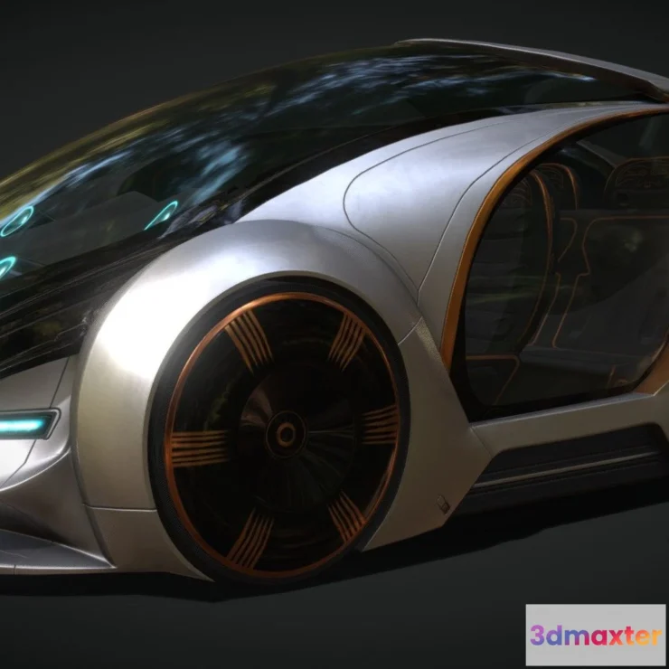 1531452 - PBR Game 3D Models - Car 3 Scifi 3Dpro 3D Max