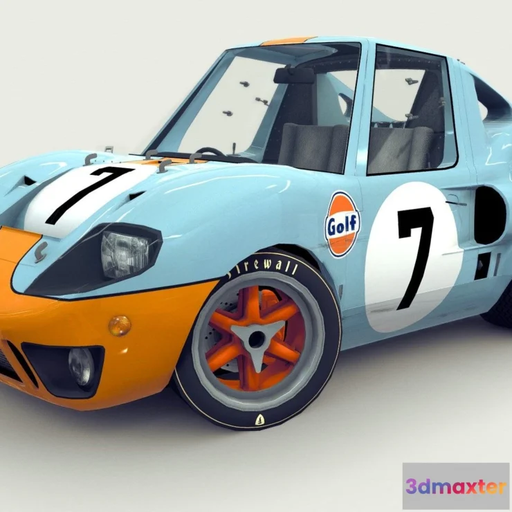 1531474 - PBR Game 3D Models - Cartoon Prototype Car 3D Max