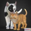 1531482 - PBR Game 3D Models - Cat Family 3D Max