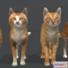 1531488 - PBR Game 3D Models - Cats Pack 1 3D Max