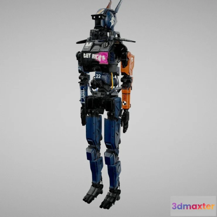 1531496 - PBR Game 3D Models - Chappie Robot 3D Max