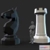 1531516 - PBR Game 3D Models - Chess Figures 3D Max