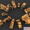 1531542 - PBR Game 3D Models - Construction Vehicles Pack 3D Max