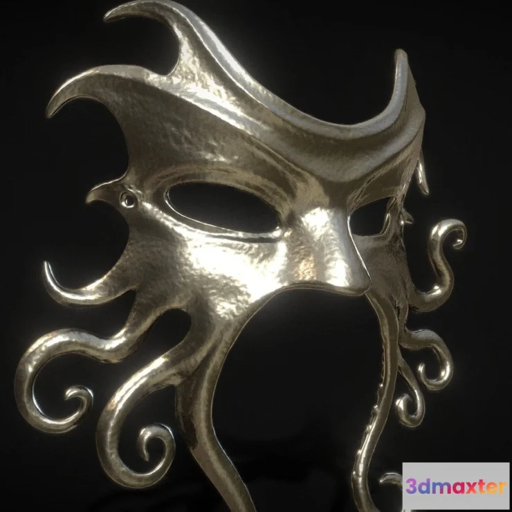 1531566 - PBR Game 3D Models - Cthulhu Mask 3D Max