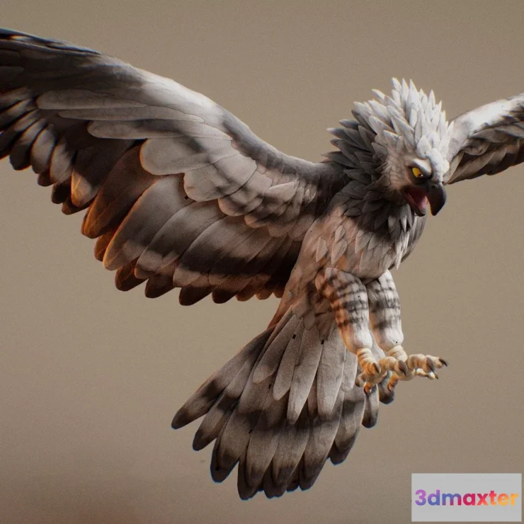 1531620 - PBR Game 3D Models - Day 29 Beast Harpy 3D Max