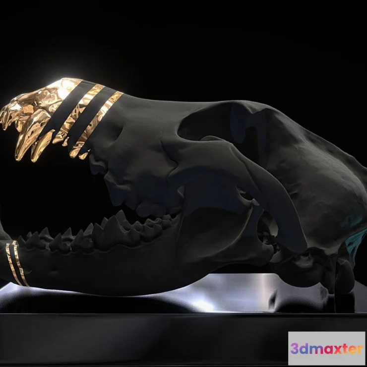 1531636 - PBR Game 3D Models - Deco Skull 3D Max