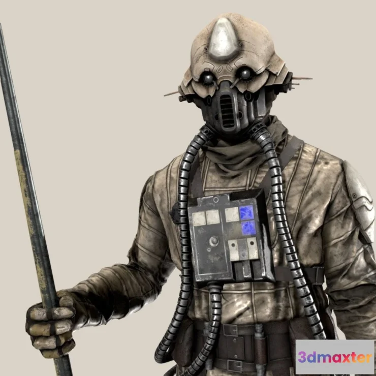 1531694 - PBR Game 3D Models - Endrio Two Tubes 1 3D Max