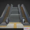 1531704 - PBR Game 3D Models - Escalator Ready To Unity Hdrp 3D Max