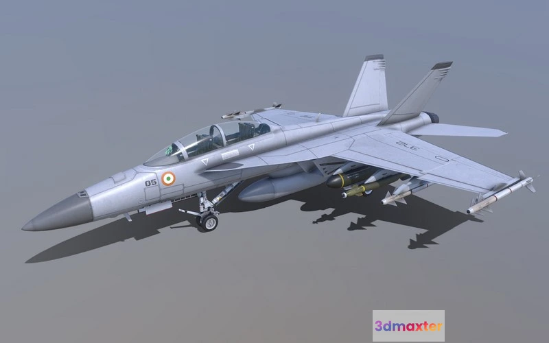 1531716 - PBR Game 3D Models - F-18 Super Hornet 3D Max