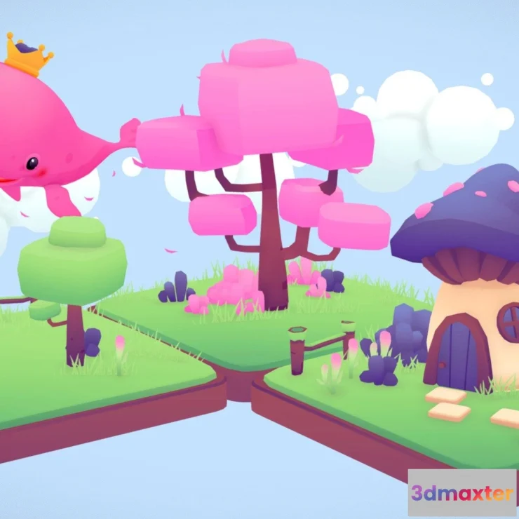 1531724 - PBR Game 3D Models - Fantastic Environment Lowpoly 3D Max