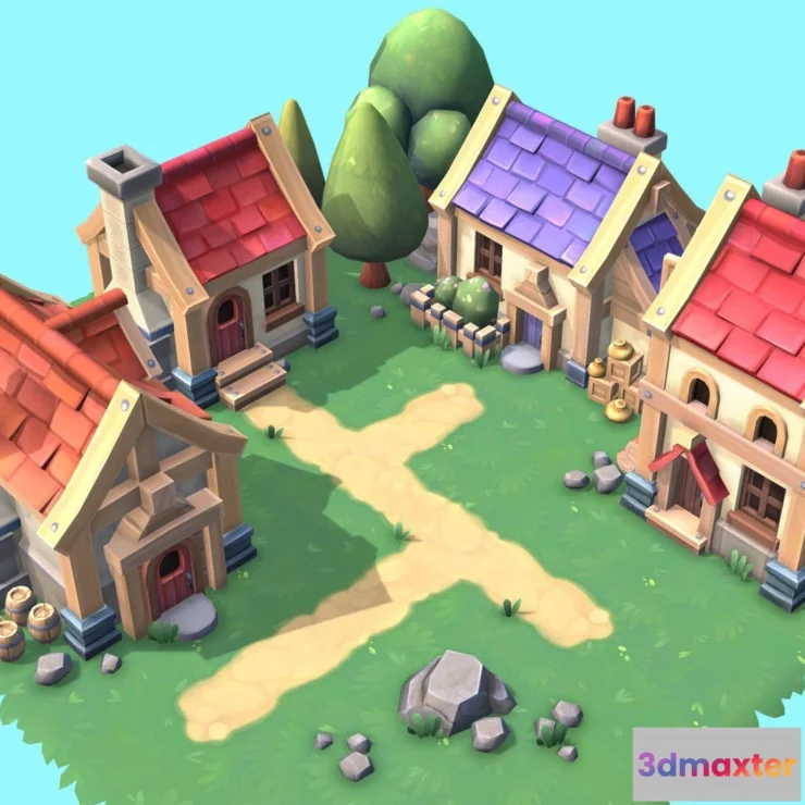 1531730 - PBR Game 3D Models - Fantasy Set 3D Max