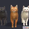 1531734 - PBR Game 3D Models - Fat Cats 3D Max
