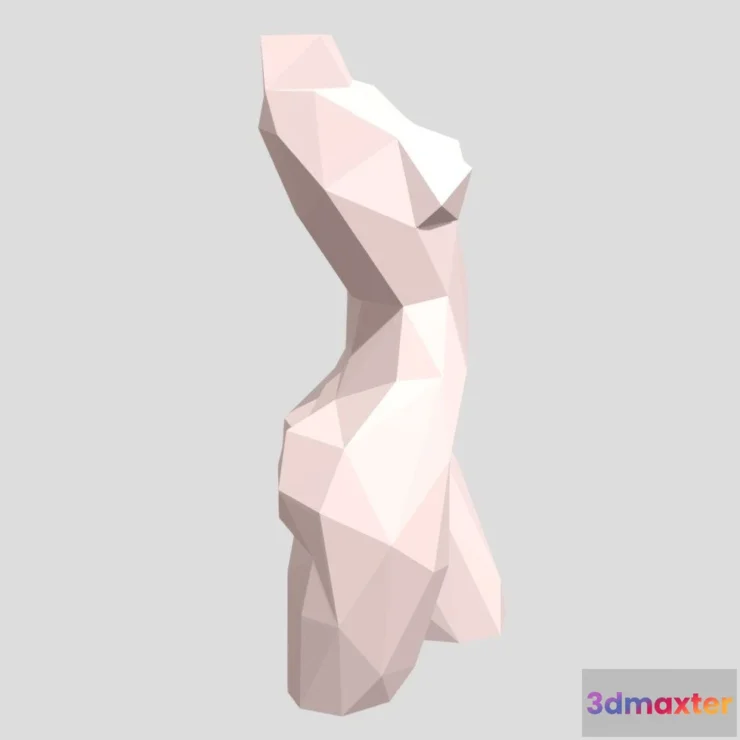 1531742 - PBR Game 3D Models - Female Bust 3D Max