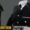1531752 - PBR Game 3D Models - Fire brigade formal uniform 3D Max