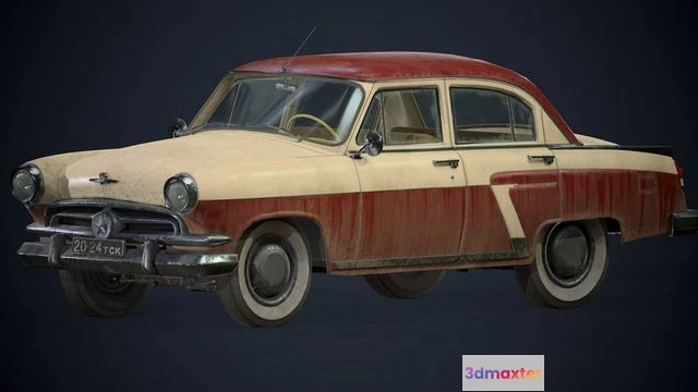 1531786 - PBR Game 3D Models - GAZ-21 Volga 3D Max