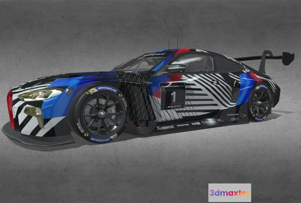 1531794 - PBR Game 3D Models - 2021 BMW M4 GT3 3D Max