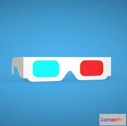 1531804 - PBR Game 3D Models - 3D Paper Glasses 3D Max