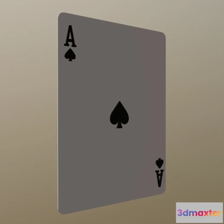 1531834 - PBR Game 3D Models - Ace Of Spades 3D Max