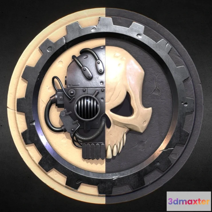 1531840 - PBR Game 3D Models - Adeptus Mechanicus Symbol 3D Max