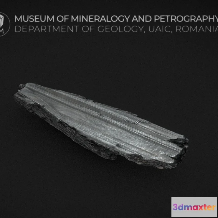 1531848 - PBR Game 3D Models - Aesthetic Stibnite Specimen 3D Max