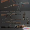 1531858 - PBR Game 3D Models - AKM - 1959 3D Max