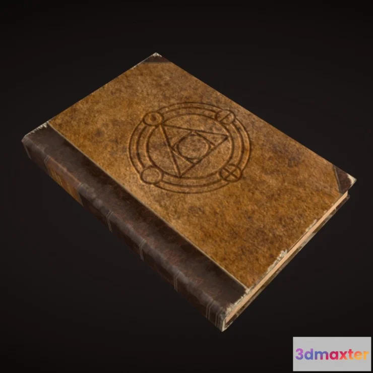 1531906 - PBR Game 3D Models - Antique Book Small 3D Max
