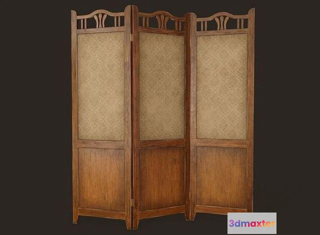 1531916 - PBR Game 3D Models - Antique Room Divider 3D Max