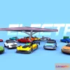 1531926 - PBR Game 3D Models - ARCADE Electric Vehicles Pack 3D Max