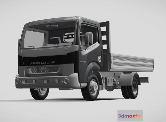 1531940 - PBR Game 3D Models - Ashok Leyland Partner Tipper 3D Max