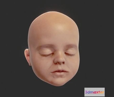 1531962 - PBR Game 3D Models - Baby Head 3D Max