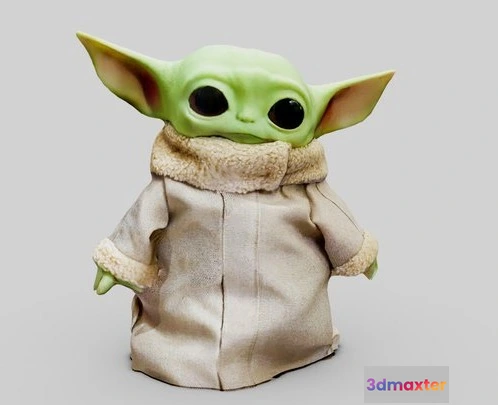 1531970 - PBR Game 3D Models - Baby Yoda Mattel   3D Scan 3D Max