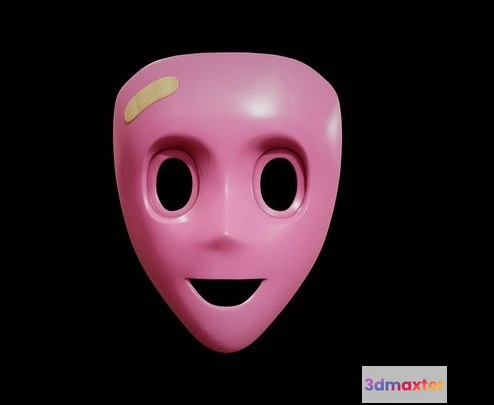 1531986 - PBR Game 3D Models - Bandage Mask   The Purge 3D Max