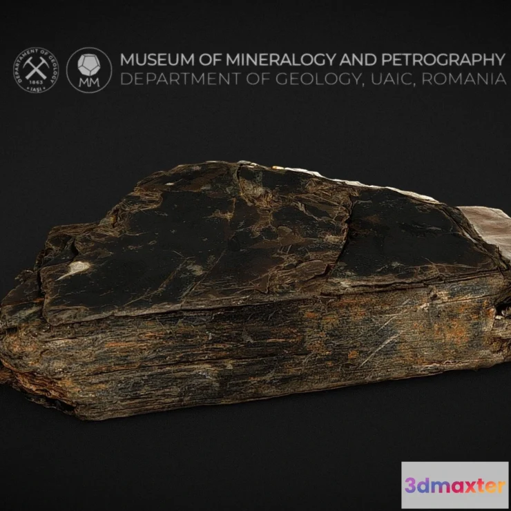 1532002 - PBR Game 3D Models - Biotite Book With Few Muscovite Pages 3D Max