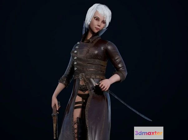 1532030 - PBR Game 3D Models - Blood Girl 3D Max