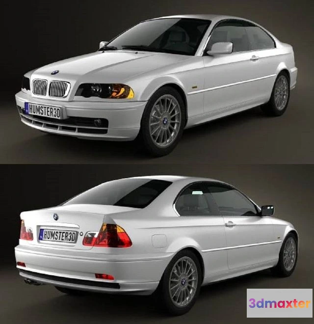 1532040 - PBR Game 3D Models - BMW 3 Series coupe (E46) 2004 3D Max