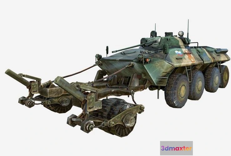 1532080 - PBR Game 3D Models - BTR-90 Trall Russian APC Free 3D Max