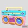 1532114 - PBR Game 3D Models - Cartoon Boombox 3D Max